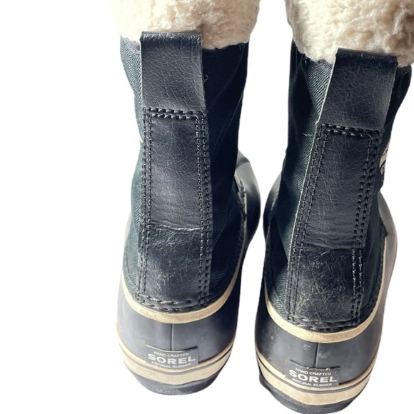 Sorel Black Winter Boots Size 5 - Picture 2 of 10